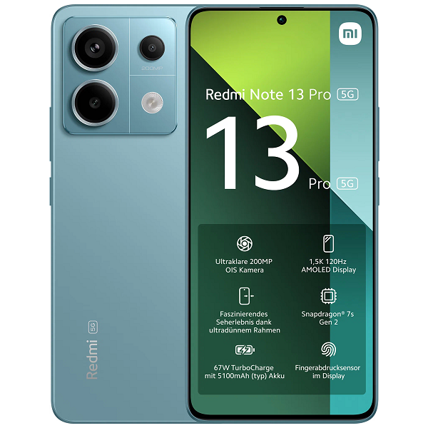 Xiaomi Redmi Note 13 Pro 5G 12/512GB ocean teal (зеленый) Global Version