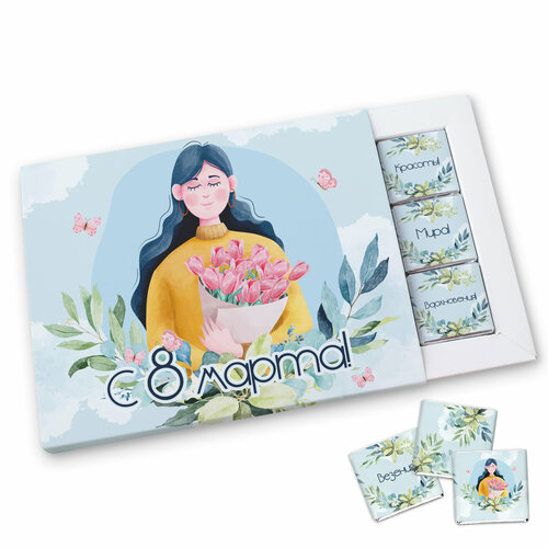 Шоколадный подарочный набор на 8 Марта для женщины