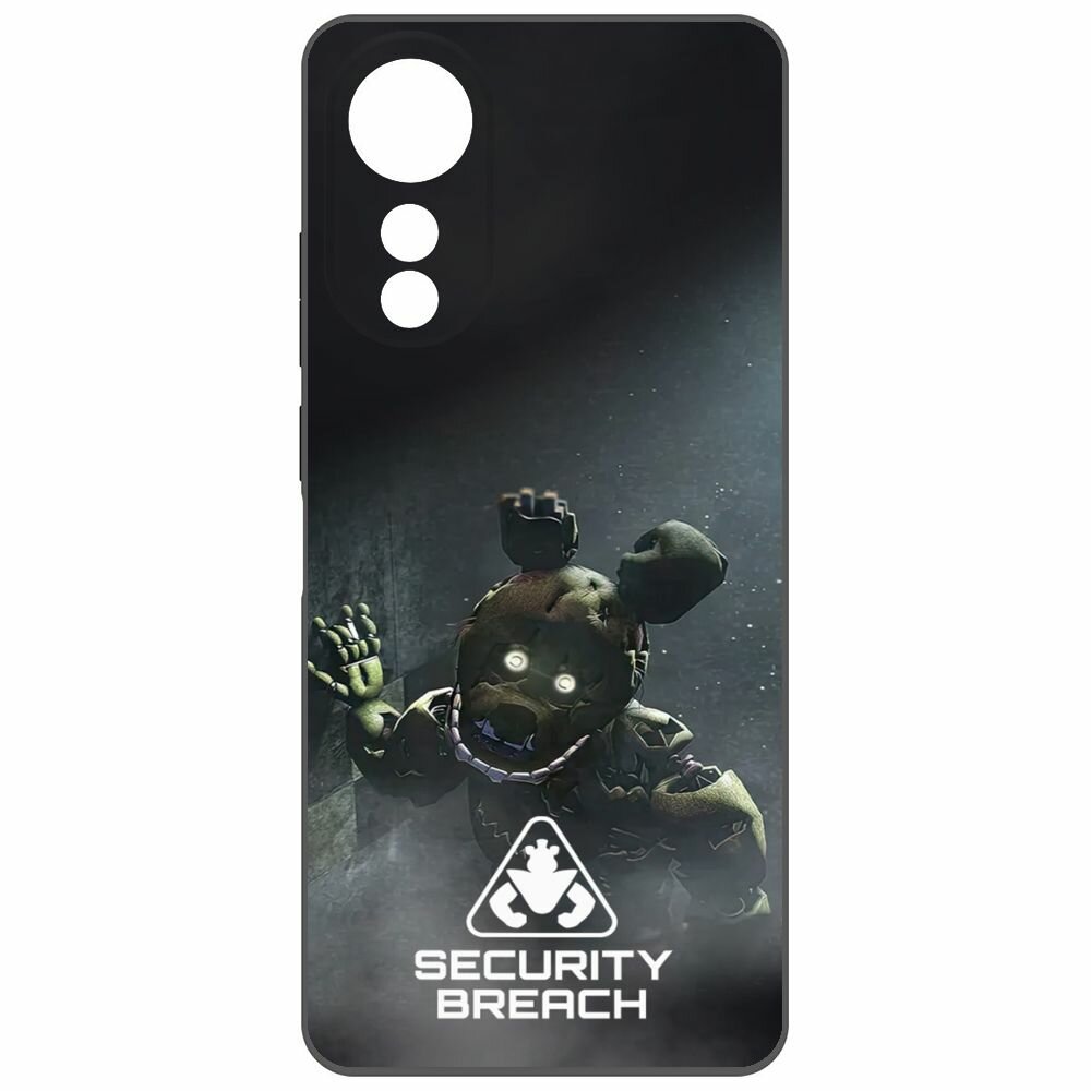 Чехол-накладка Krutoff Soft Case фнаф (FNAF) - Нарушение безопасности для Oppo A78 4G черный
