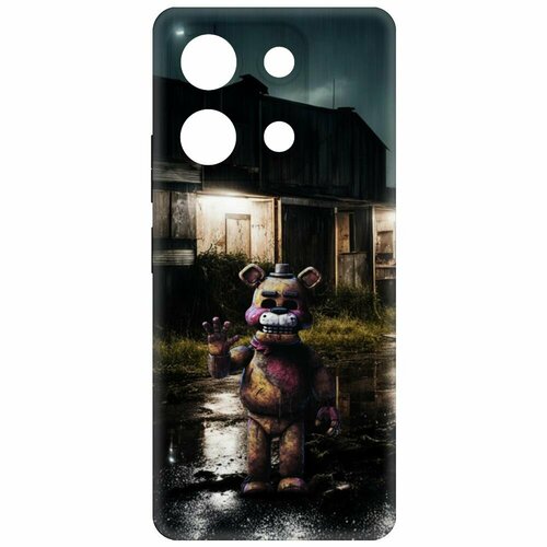 Чехол-накладка Krutoff Soft Case фнаф (FNAF) - Фредди под дождем для INFINIX Note 30 черный чехол накладка krutoff soft case фнаф fnaf фредди под дождем для tcl 30 se черный