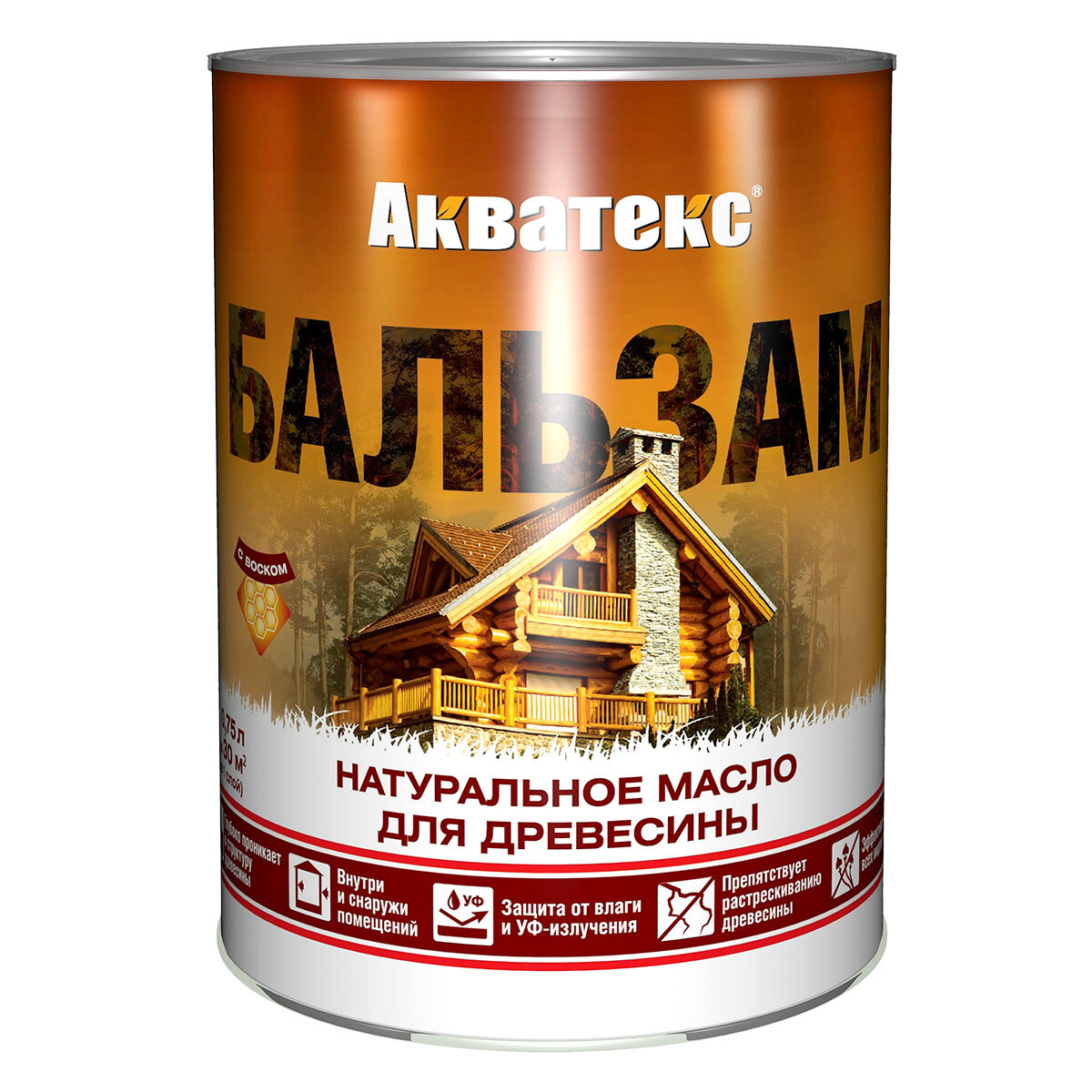 Акватекс - Бальзам масло для древесины 2,2л тик