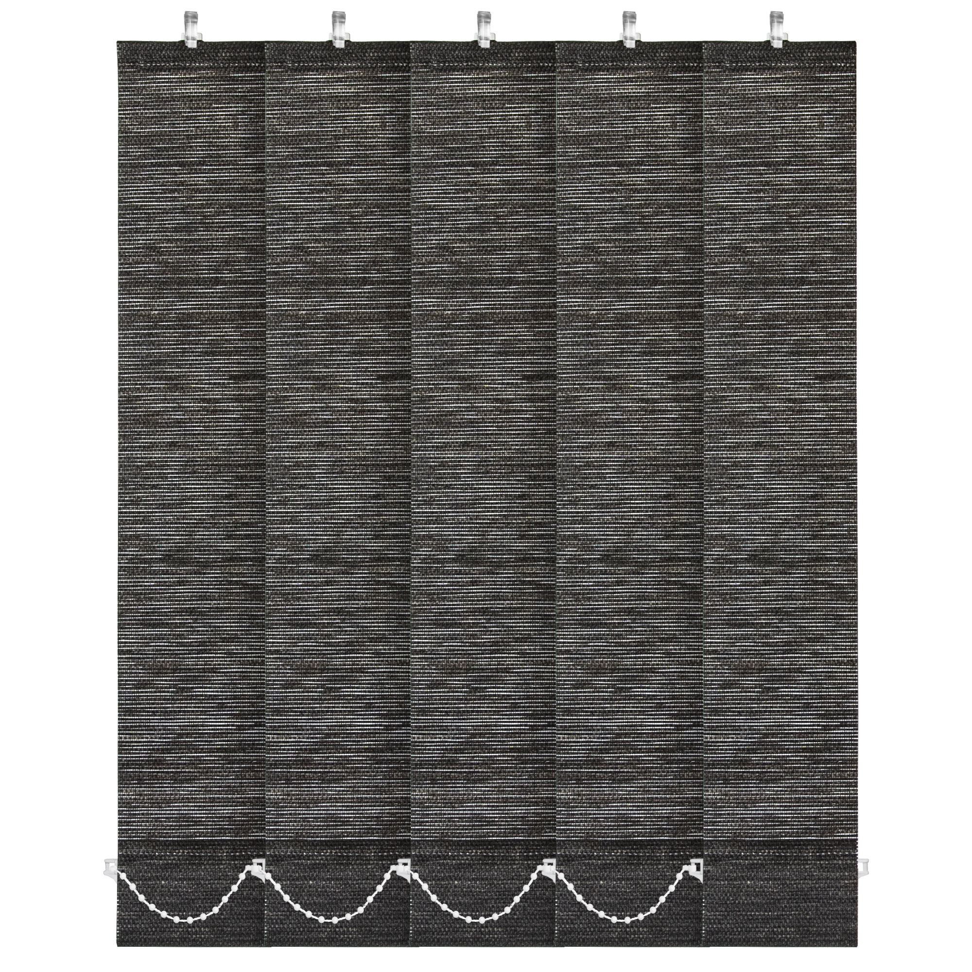 фото Ламели для вертикальных жалюзи 5шт Фиджи черный Длина 180 см