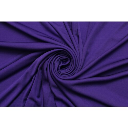 Ткань Трикотаж-креп стрейч яркий фиолетово-сиреневый, ш160см, 0,5 м