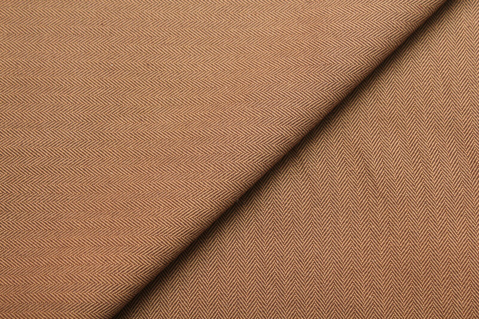 фото Ткань Хлопок костюмный Nino горчично-коричневый в ёлочку, ш150см, 0,5 м