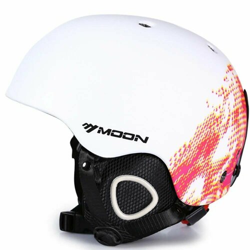 фото Шлем для горных лыж и cноуборда moon helmet white red