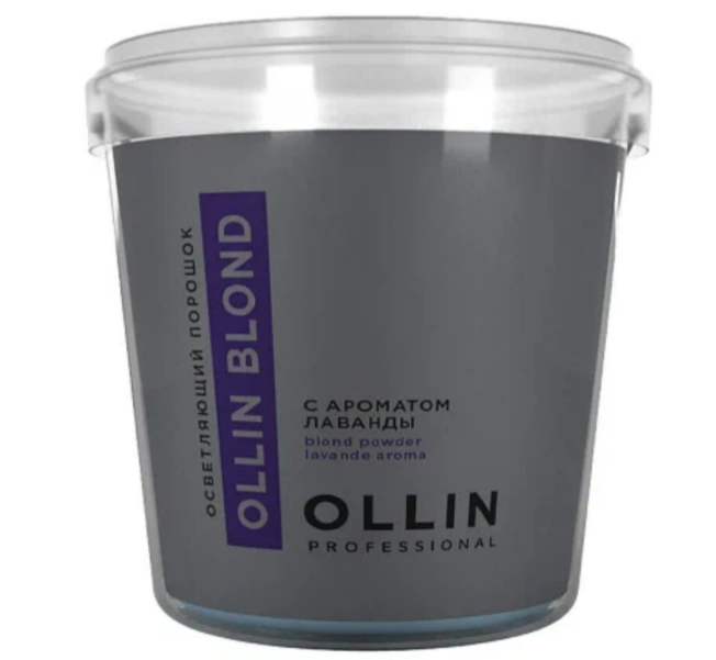 OLLIN Professional Осветляющий порошок с ароматом лаванды Blond, 500 мл, 500 г