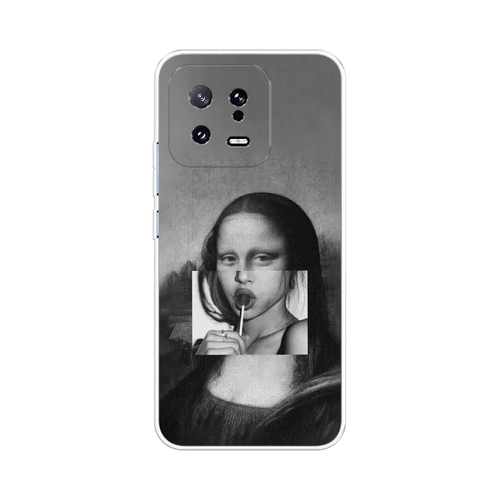 Силиконовый чехол на Xiaomi 13 5G / Сяоми 13 5G Mona Lisa sucking lollipop силиконовый чехол на xiaomi redmi note 13 сяоми редми нот 13 mona lisa sucking lollipop