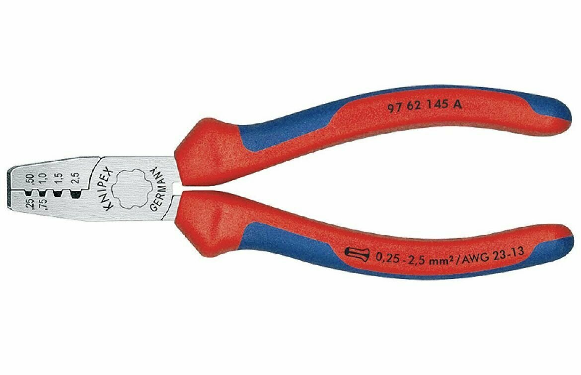 Инструмент для обжима концевых гильз KNIPEX 97 62 145 A KN-9762145A