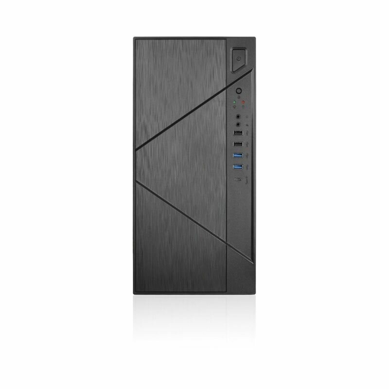 Корпус mATX Foxline черный, БП 450W, USB Type-C, 2*USB 3.0, 2*USB 2.0 - фото №3