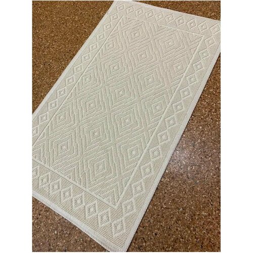 Коврик из хлопка PAMUKLU 72134, 80х150 см, кремовый