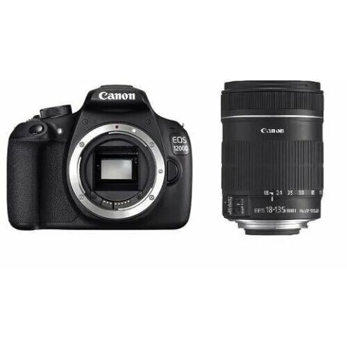 Фотоаппарат Canon EOS 1200D Kit EF-S 18-135mm f35-56 IS STM черный 4999000₽