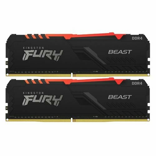 Оперативная память Kingston Fury Beast KF432C16BB2AK216 DDR4 - 2x 8ГБ 3200МГц DIMM Ret 839100₽