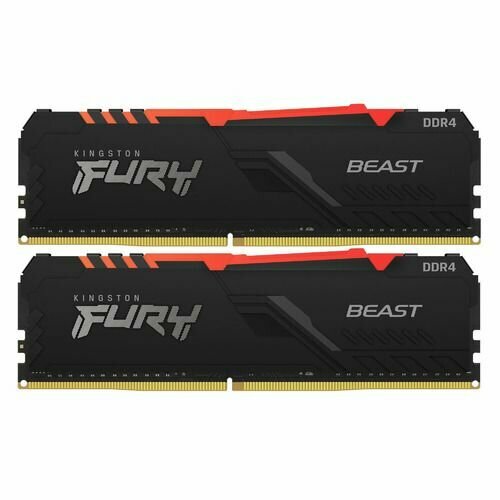 Оперативная память Kingston Fury Beast KF432C16BB2AK2/16 DDR4 - 2x 8ГБ 3200МГц, DIMM, Ret