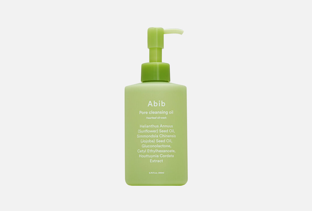 Гидрофильное масло для снятия макияжа ABIB Pore cleansing oil Heartleaf oil-wash / объём 200 мл