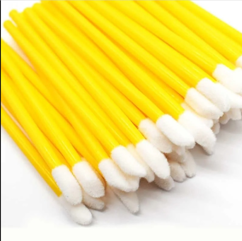 Велюровые палочки одноразовые , цвет желтый, 50 шт