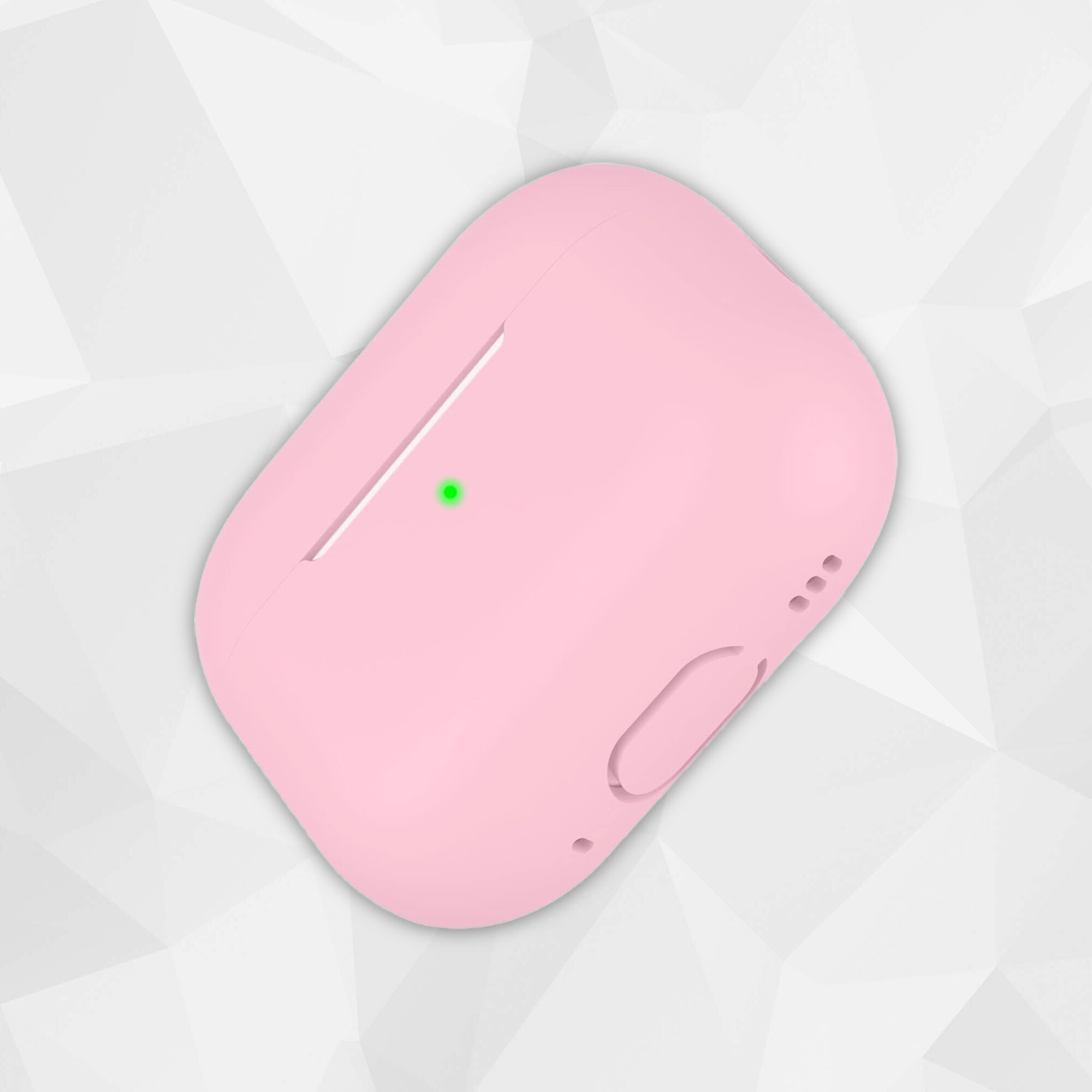 Cиликоновый чехол для наушников Apple AirPods Pro 2 (2022-2023), цвет Розовый, ультратонкий — фото 1