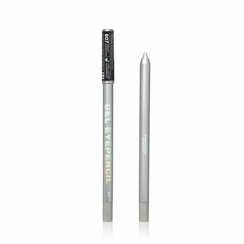 фото Parisa cosmetics карандаш для глаз гелевый gel eyepencil, 1 г, 807 серебряный