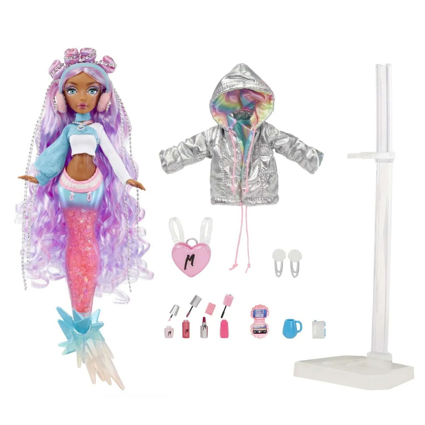 Кукла-русалка MGA Mermaze Mermaidz Harmonique меняющая цвет с аксессуарами