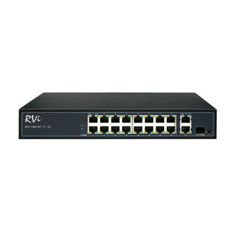 POE Коммутатор RVi-1NS16F-1T-1C на 16 портов + 2 uplink + 1 SFP