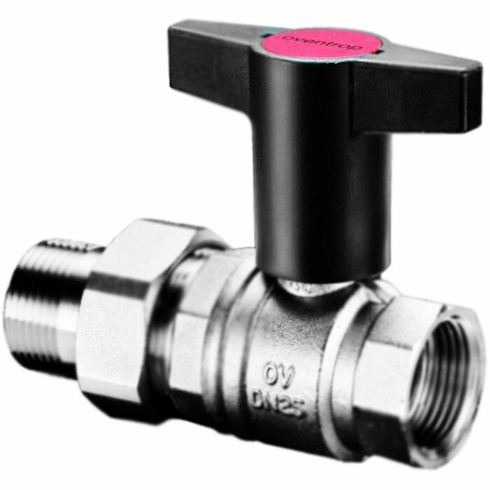 Кран шаровый Oventrop 3/4 американка (пластиковая ручка)