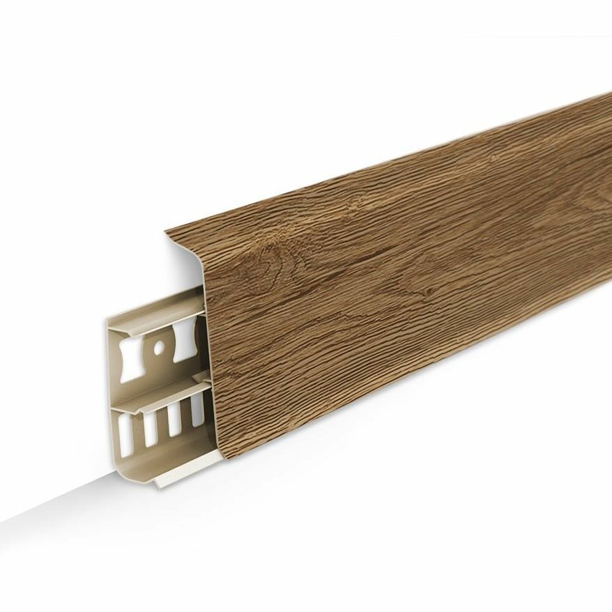 фото Плинтус напольный 85мм Дуб рустик (211)