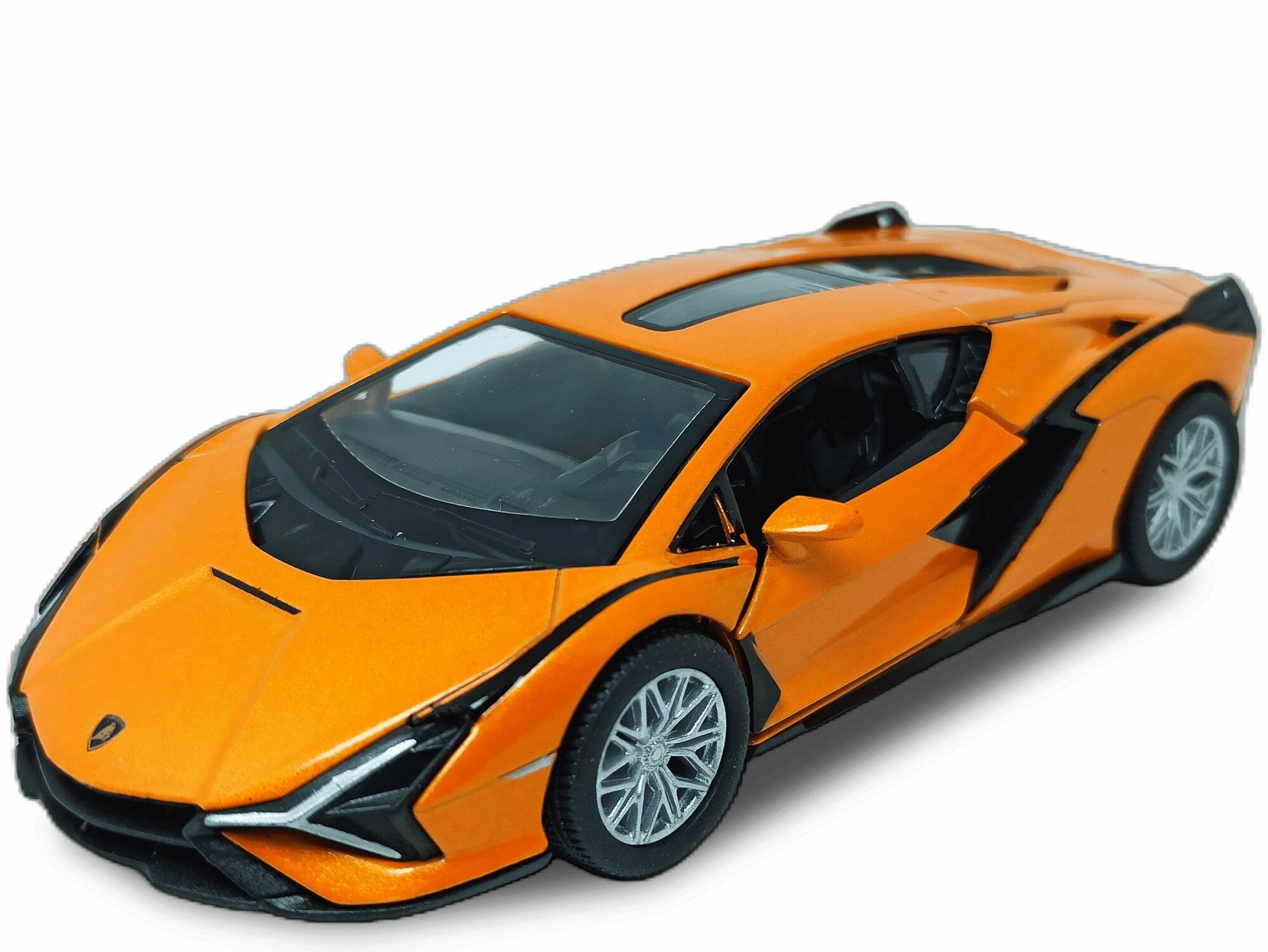 Машинка металлическая инерционная Lamborghini Sian FKP 37 (Ламборгини Сиан) KT5431D 1:40 KINSMART