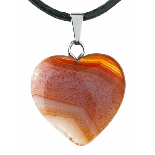 Колье ФАБРИКА украшений Натур Харт, агат, длина 45 см