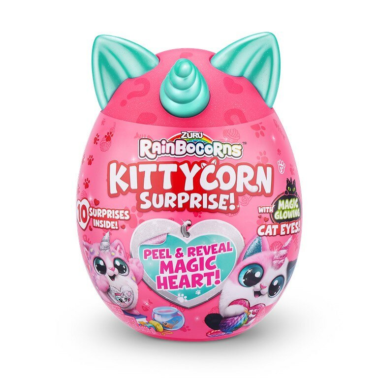 Игровой набор Rainbocorns сюрприз в яйце Kittycorn Surprise (плюш котенок, мини питомец в яйце, наклейки, слайм ) - Zuru [9259SQ1]