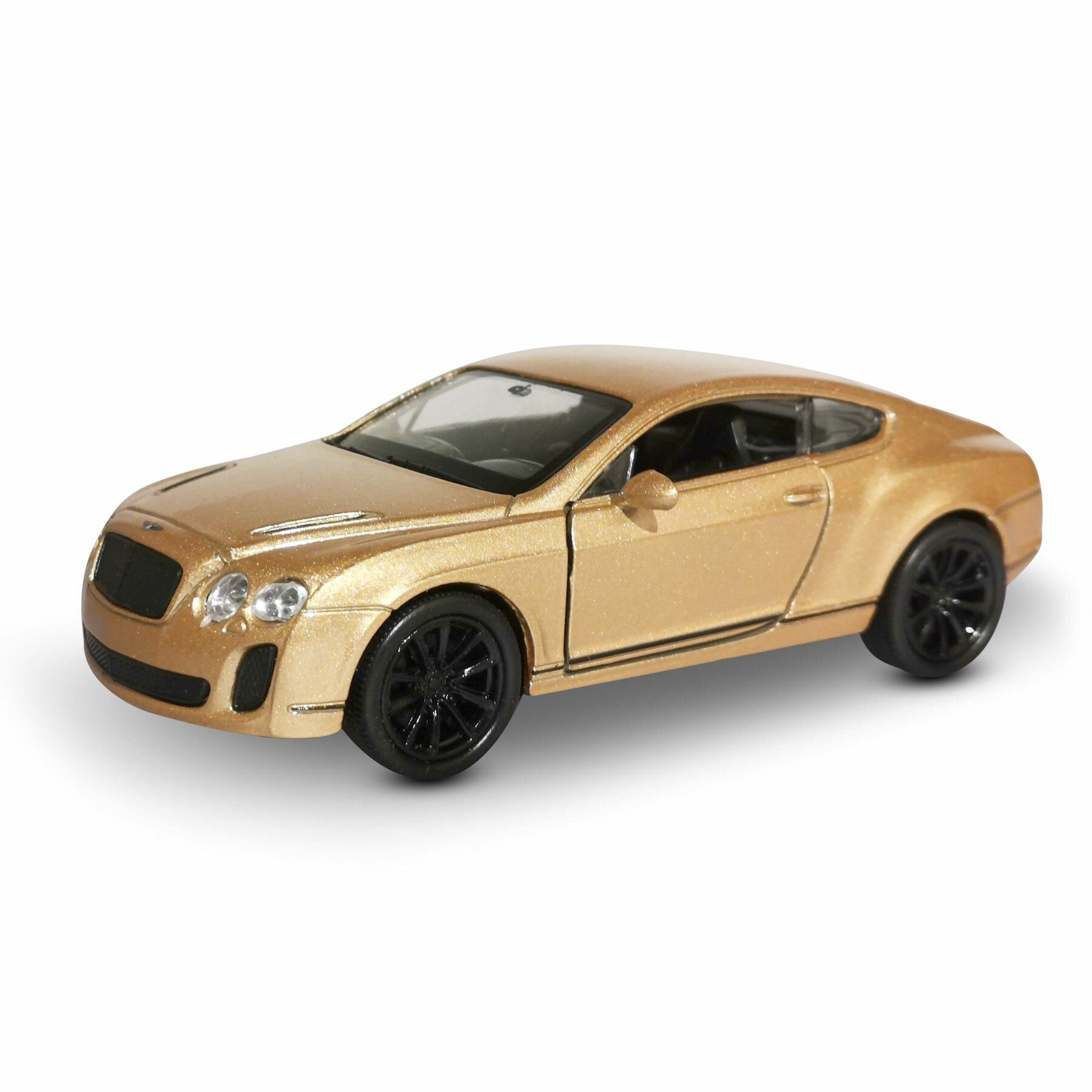 Машинка WELLY BENTLEY CONTINENTAL SUPERSPORTS Золотой / модель машины 1:38 с пружинным механизмом