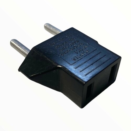 Переходник для евророзетки сетевой MyPads для подключения европейских розеток и вилок из пластика A154934 черный 297₽