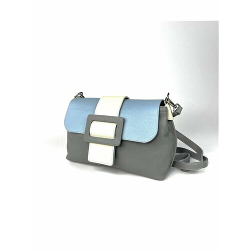 Сумка хобо Daniel, серый, голубой