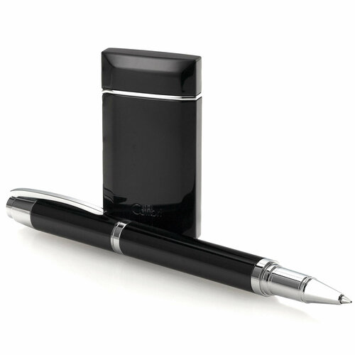 Зажигалка и шариковая ручка Colibri OF LONDON Evoke Princeton Black Chrome зажигалка газовая colibri essex matt black