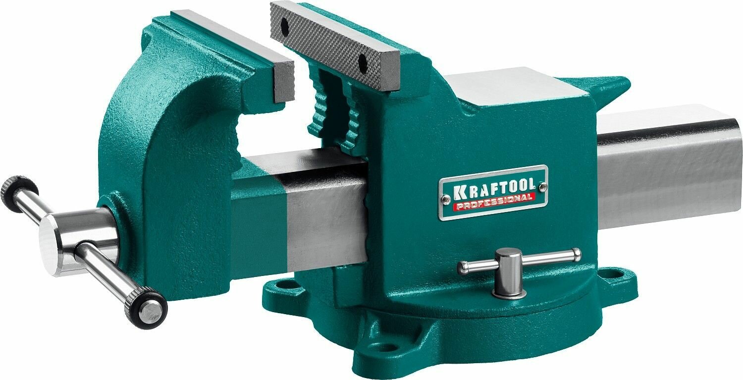 Стальные слесарные тиски KRAFTOOL STEEL 150 мм 32701-150