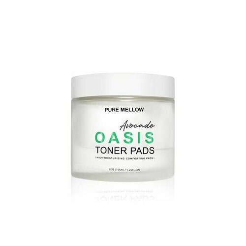 PURE MELLOW Увлажняющие диски для лица Avocado Oasis Toner Pads (70 шт) увлажняющие диски для лица pure mellow avocado oasis toner pads 70 шт