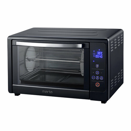 MARTA MT-EO4287B черный жемчуг духовой шкаф Мини-печь 50л Сенс8 режКонвекШашлВертелЭмаль 1319200₽