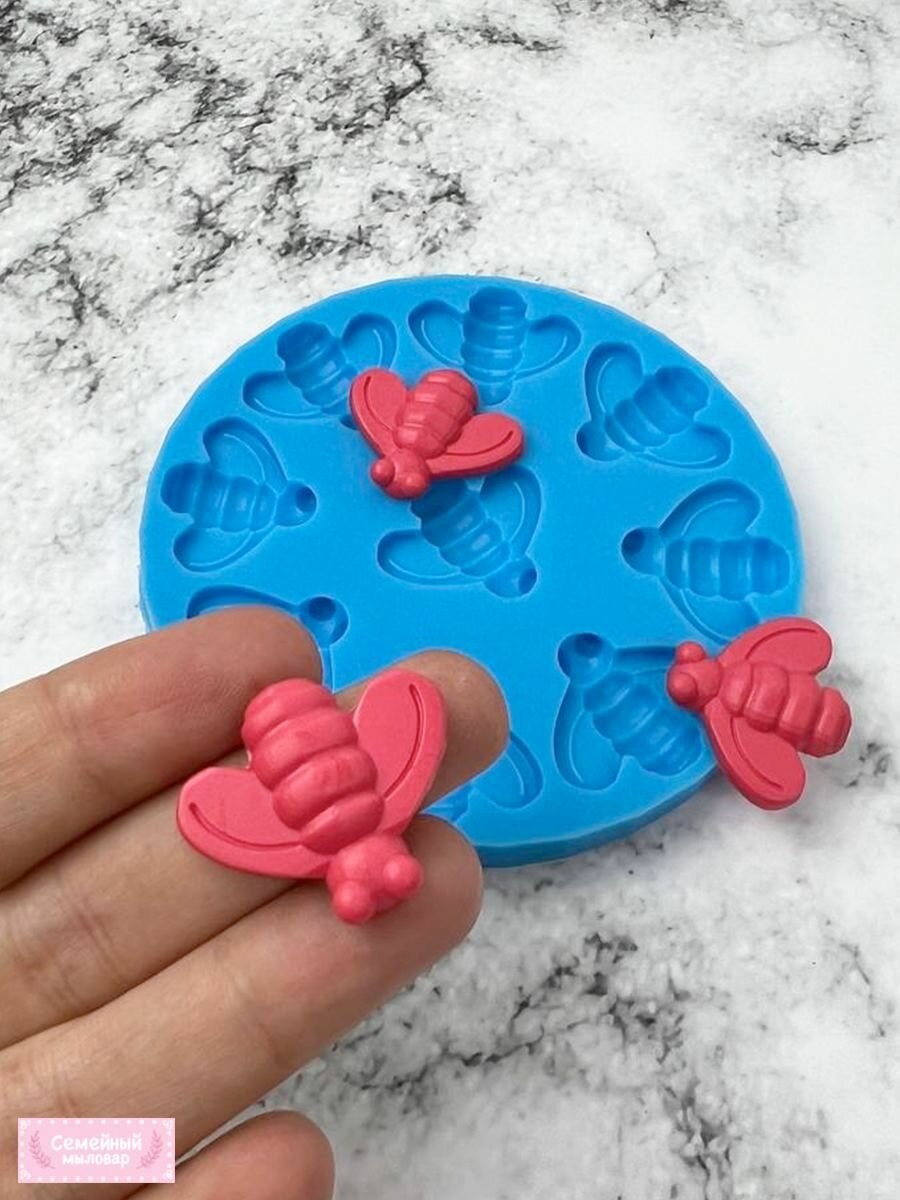 Молд силиконовый "Пчелки" для эпоксидной смолы — фото 1