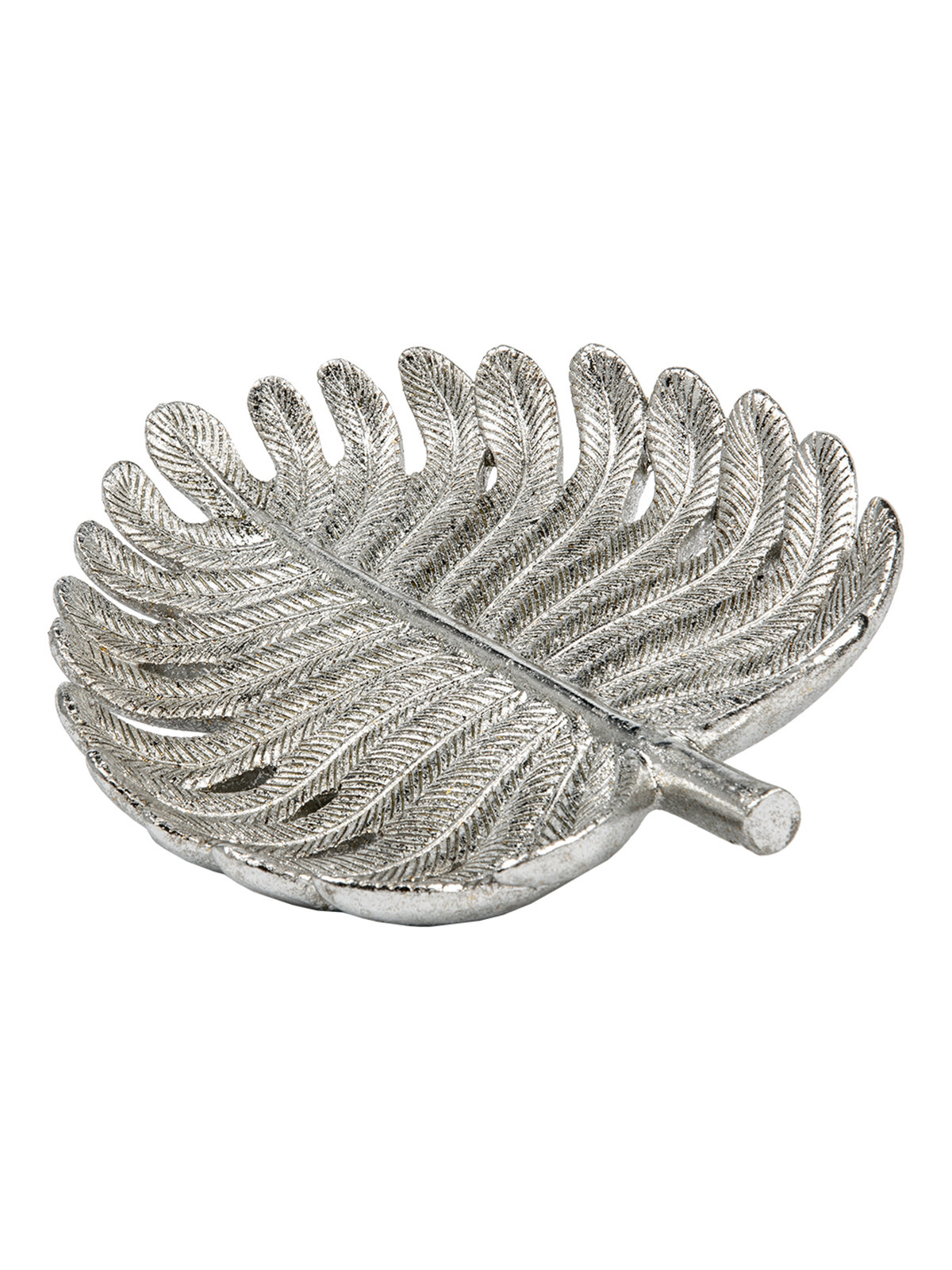 фото Блюдо керамическое серебряное KupiOn, 20,8x17,3x2,8 см