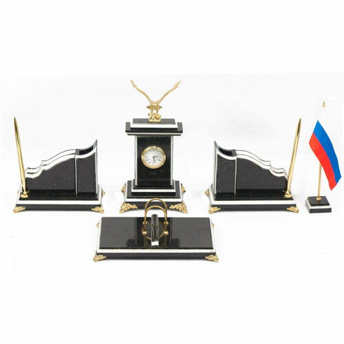 Настольный набор Орел камень змеевик мрамор 36045₽