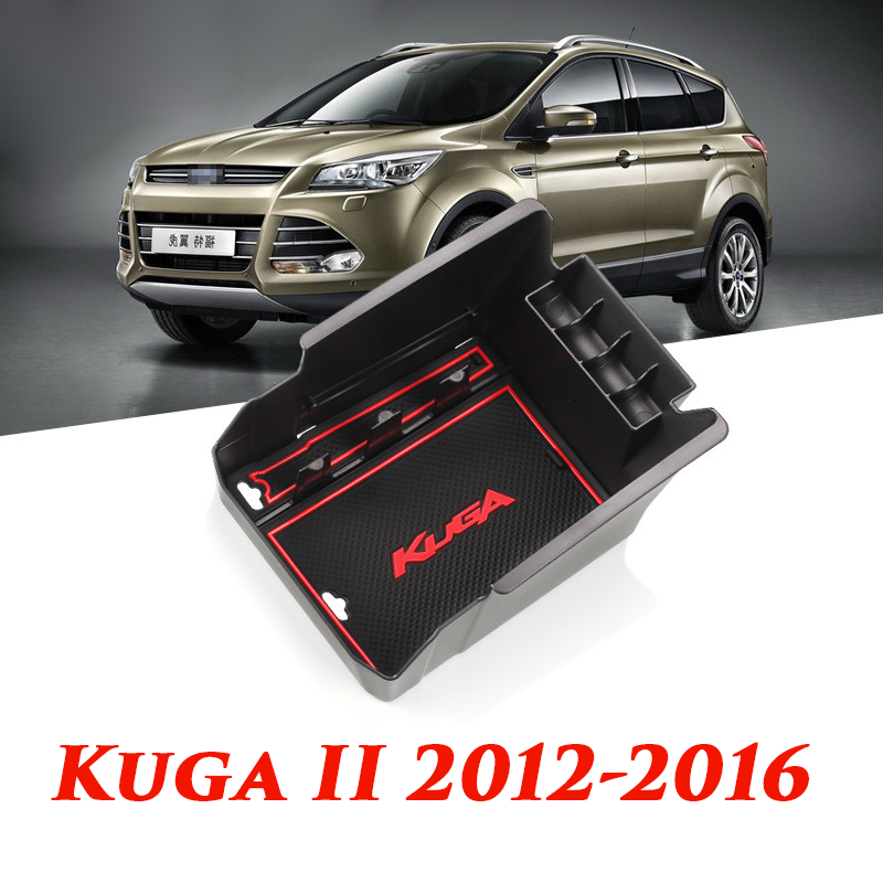 Внутренний органайзер в подлокотник MyPads для автомобиля Ford Kuga II 2012-2016 центральный ящик для хранения мелочей