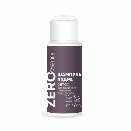 Zero Waste Шампунь-пудра Detox для очищения кожи головы, 25г