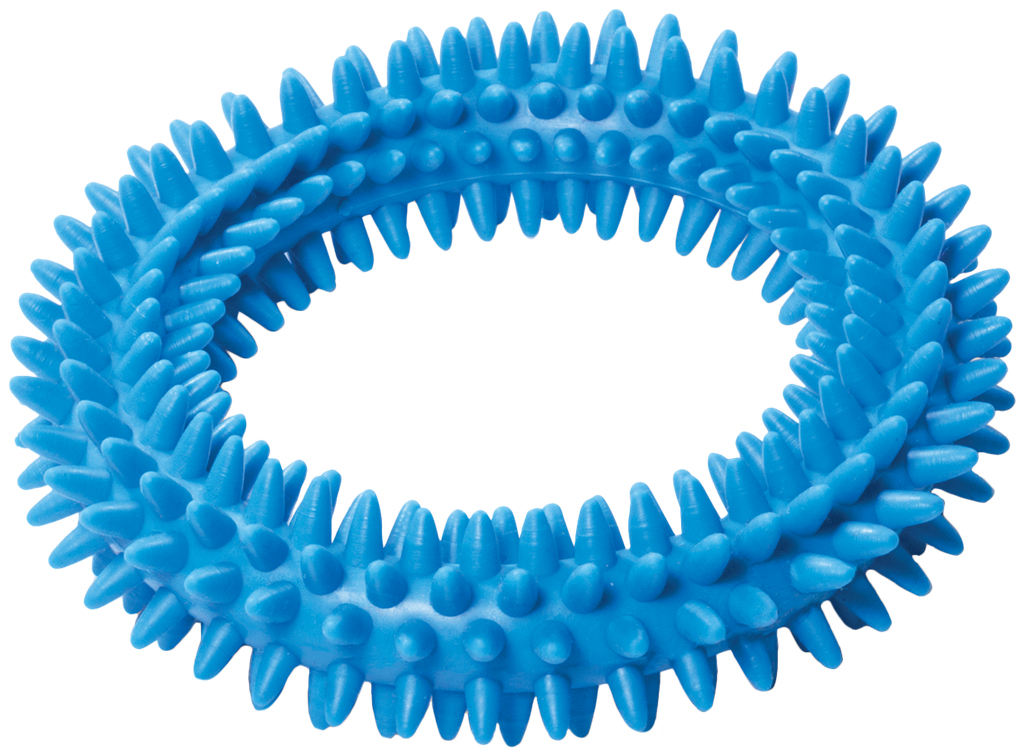 Игрушка для собак TRIOL Кольцо с шипами из цельнолитой резины, 115мм