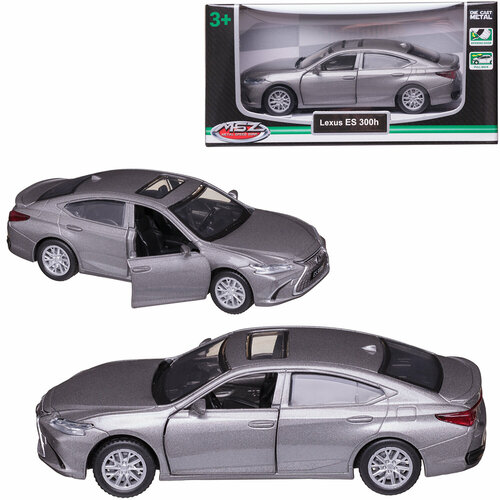 Машинка металлическая MSZ серия 1:43 Lexus ES300h, цвет серебряный, инерционный механизм, двери откр