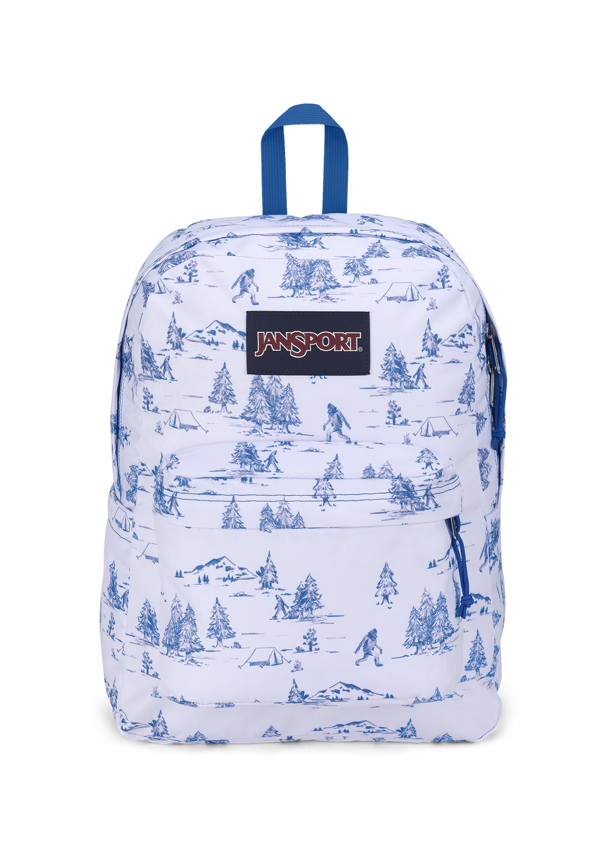 Рюкзак Jansport Right Pack les BLEUS Lost Sasquatch голубой с принтом