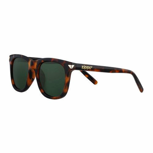 Солнцезащитные очки Zippo Очки солнцезащитные ZIPPO OB203-3, коричневый, зеленый солнцезащитные очки lewis 8515 золотисто коричневые