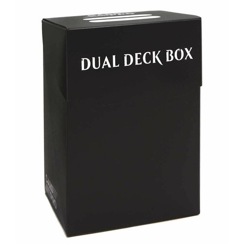 Пластиковая коробочка для двух колод Card-Pro Black 120 740₽