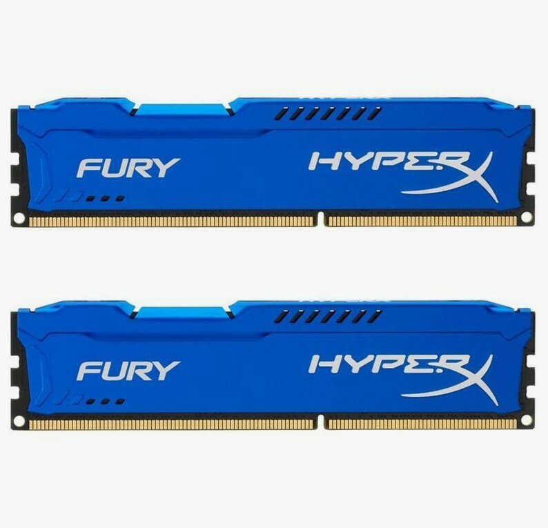 Оперативная память HyperX Fury DDR3 2x8Gb 1600 Mhz (HX316C10F/8)