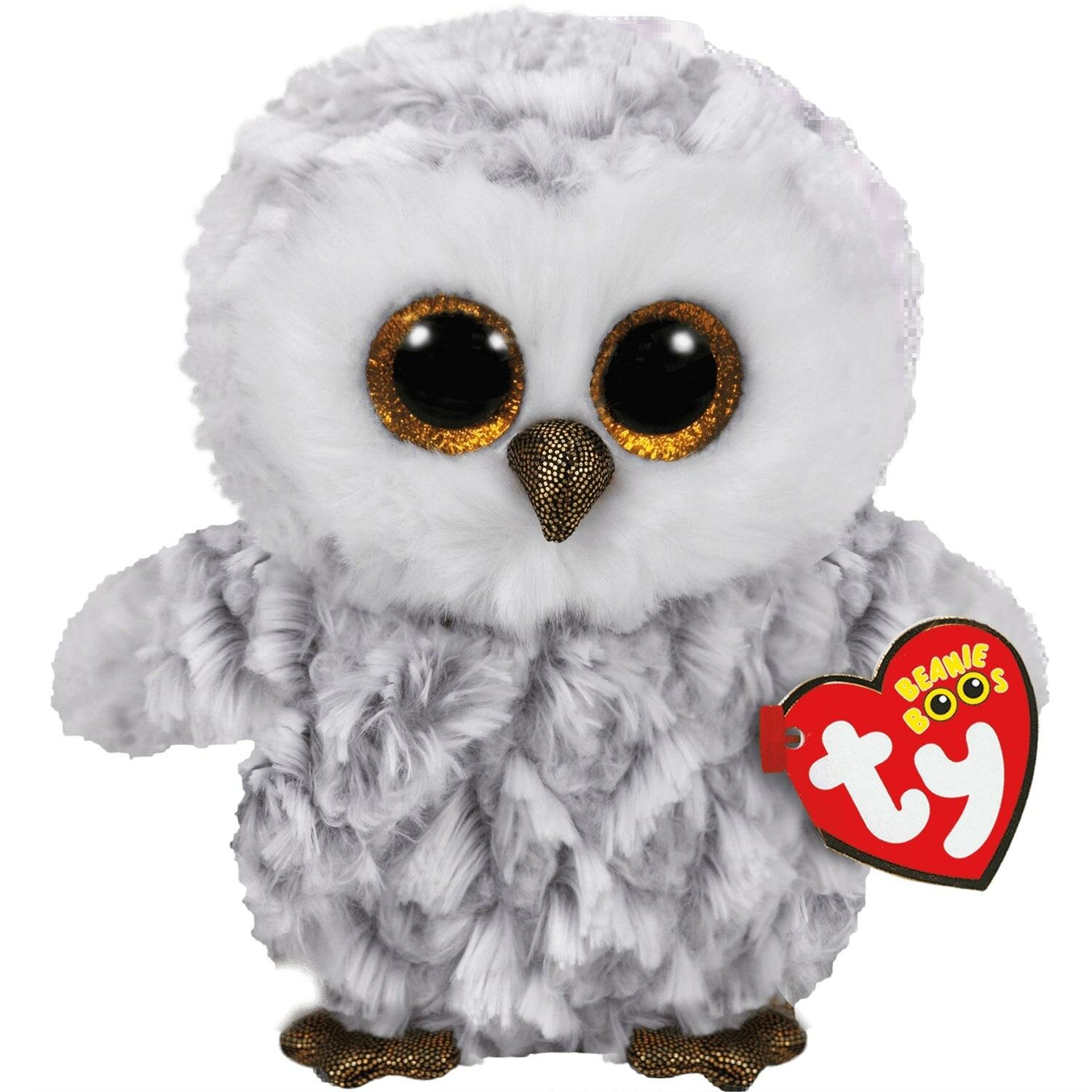 Игрушка мягкая TY Beanie Boo's Белая сова Owlette 15см, 37201