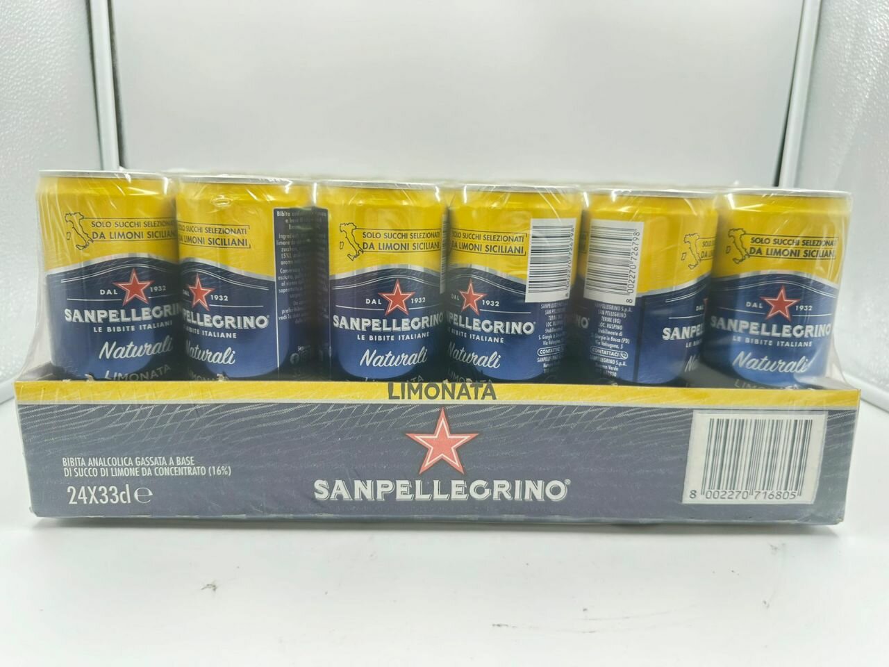 Sanpellegrino Limonata / Лимонад, 24шт. x 0.33 л.