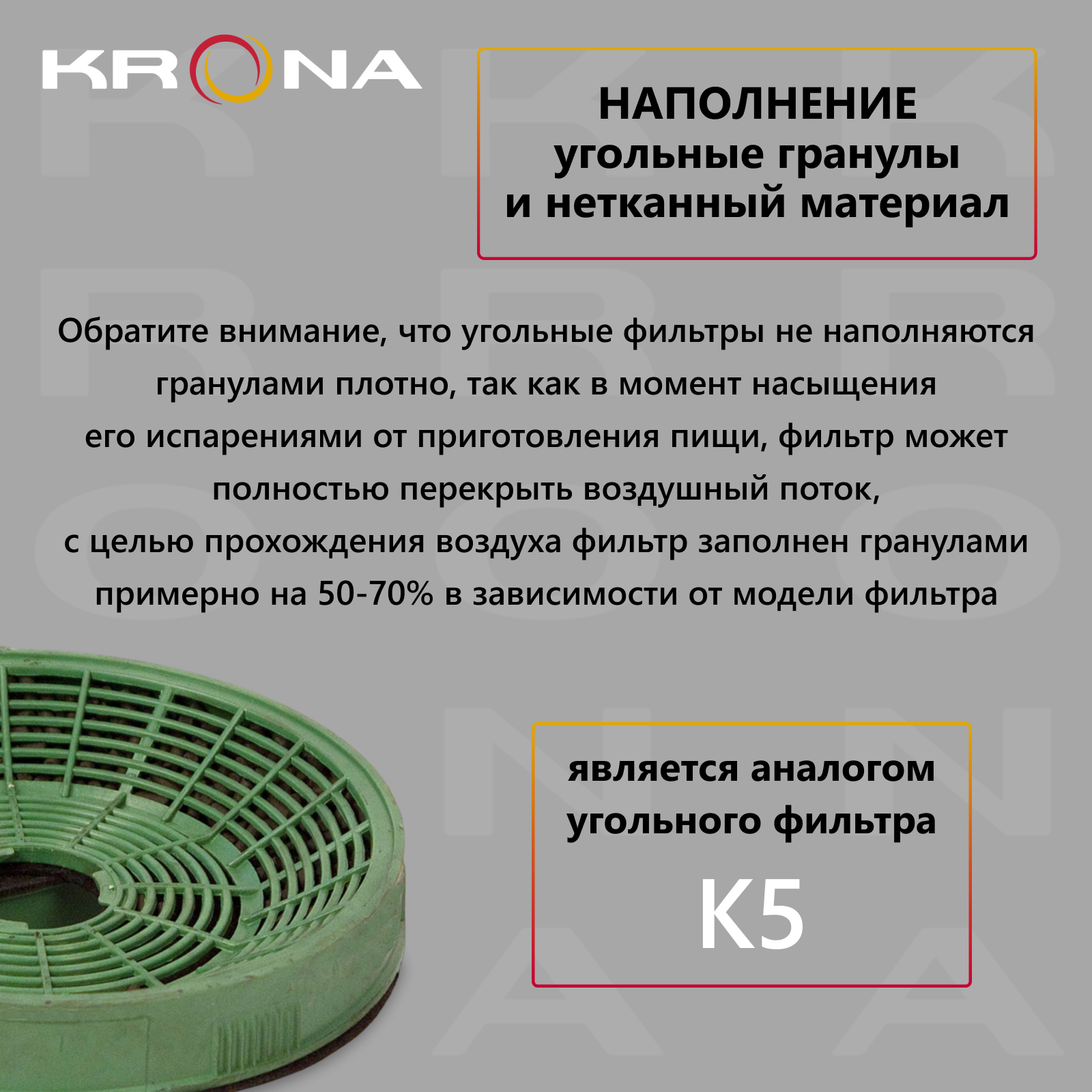 Фильтр угольный KRONA K5-2