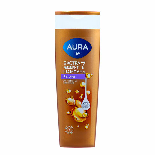 Шампунь для волос AURA 7 масел 380 мл комплект из 8 шт 1576₽